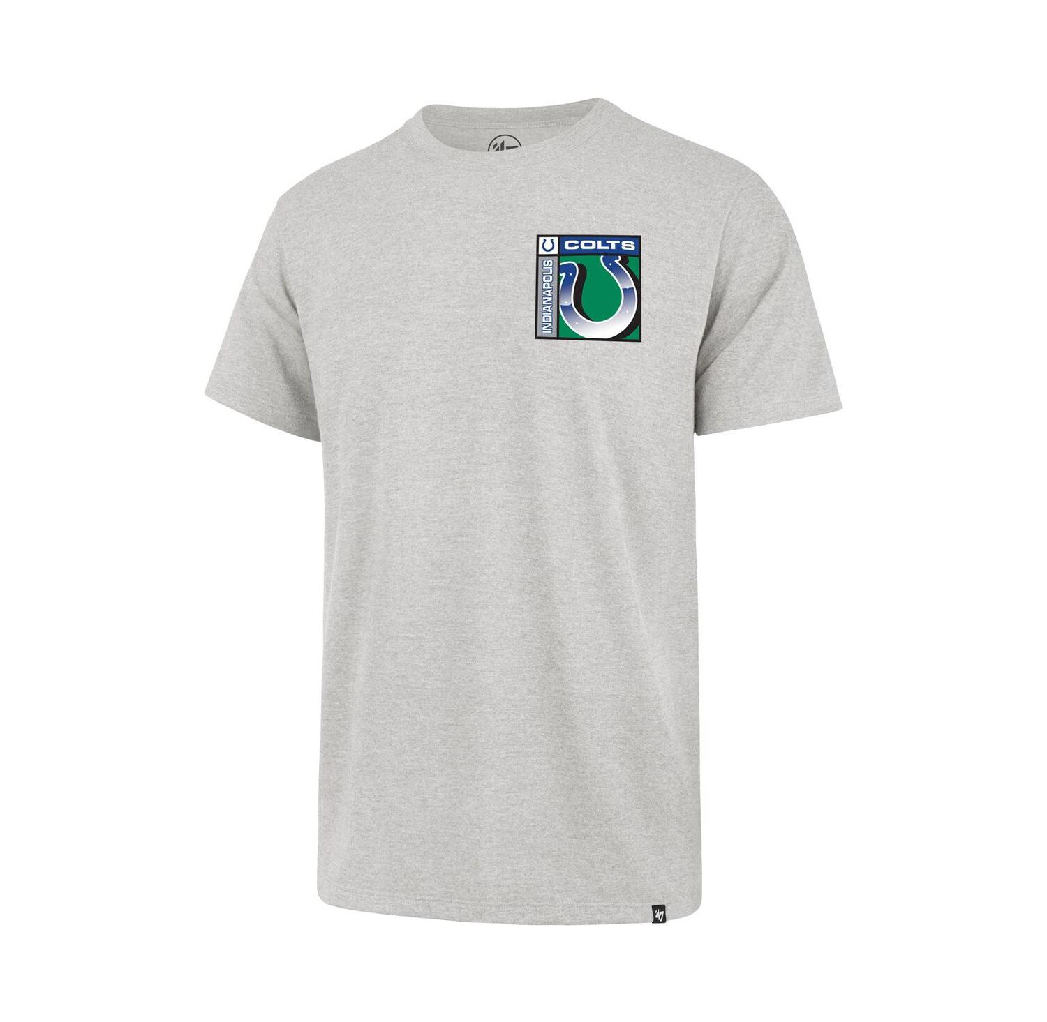 Men's Gray Indianapolis Colts Chrome Plate Franklin T-Shirt