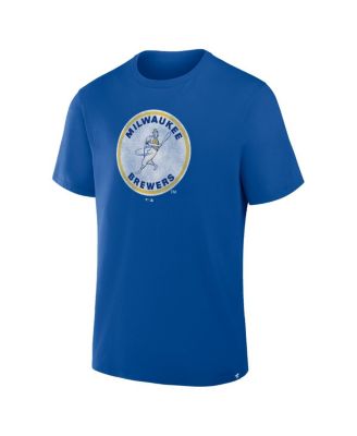 Men's Royal Milwaukee Brewers Vintage Logo Legacy T-Shirt