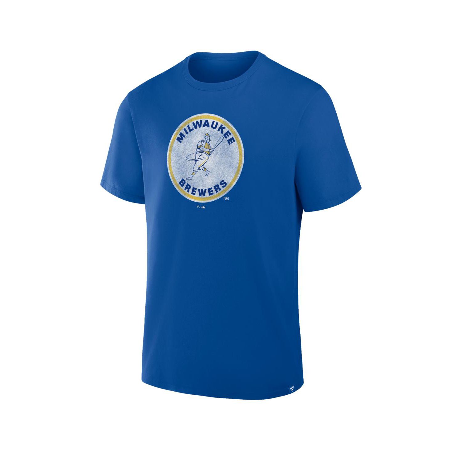 Men's Royal Milwaukee Brewers Vintage Logo Legacy T-Shirt