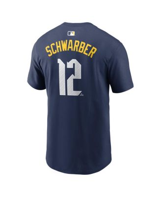 Men's Kyle Schwarber Navy Philadelphia Phillies City Connect Name & Number T-Shirt
