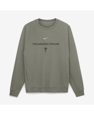 Men's Olive Philadelphia Phillies Statement Primary Raglan Dri-FIT Sweatshirt