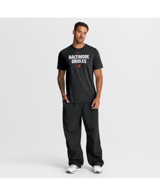 Men's Heather Black Baltimore Orioles Stacked Tri-Blend T-Shirt