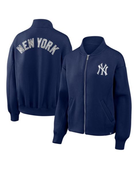 Женские куртки Fanatics Navy New York Yankees Oversized Rage Against Full-Zip Jacket