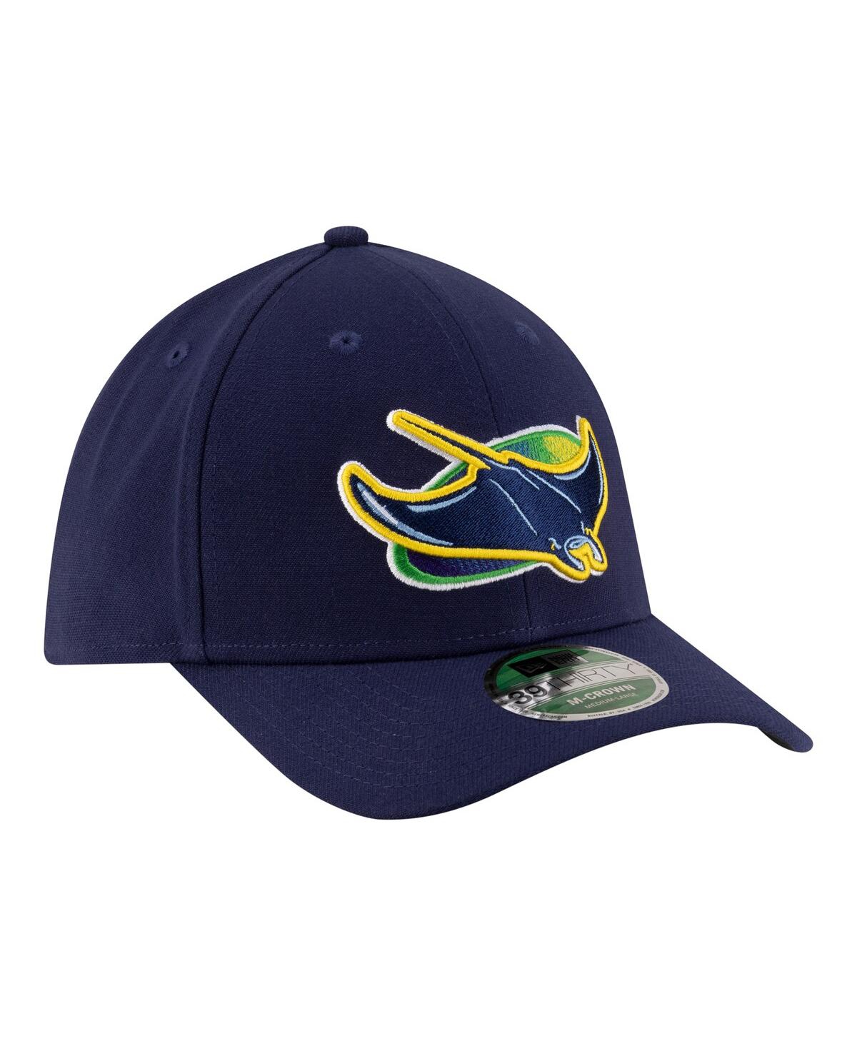 New Era Men's Navy Tampa Bay Rays Alternate Player Replica 39THIRTY M-Crown Flex Hat