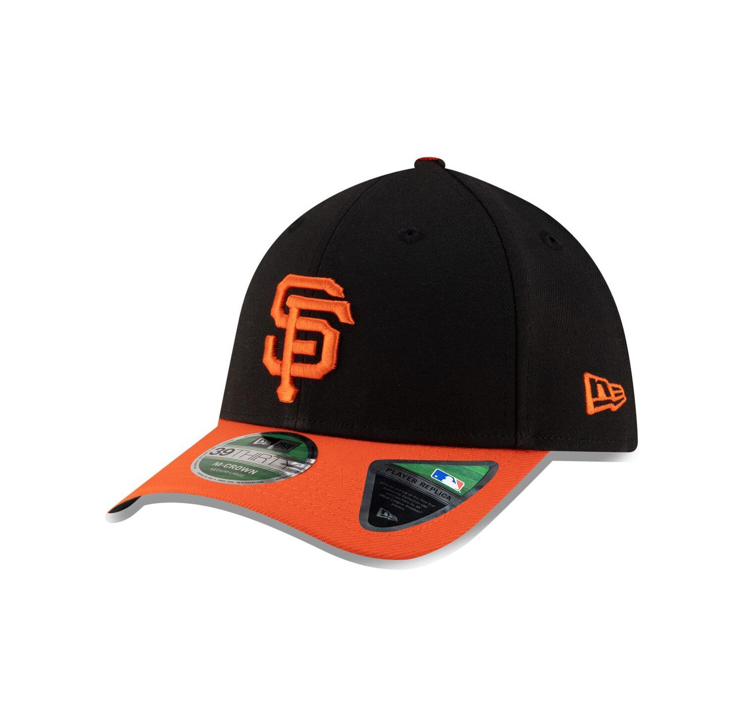 Men's Black San Francisco Giants Alternate Player Replica 39THIRTY M-Crown Flex Hat