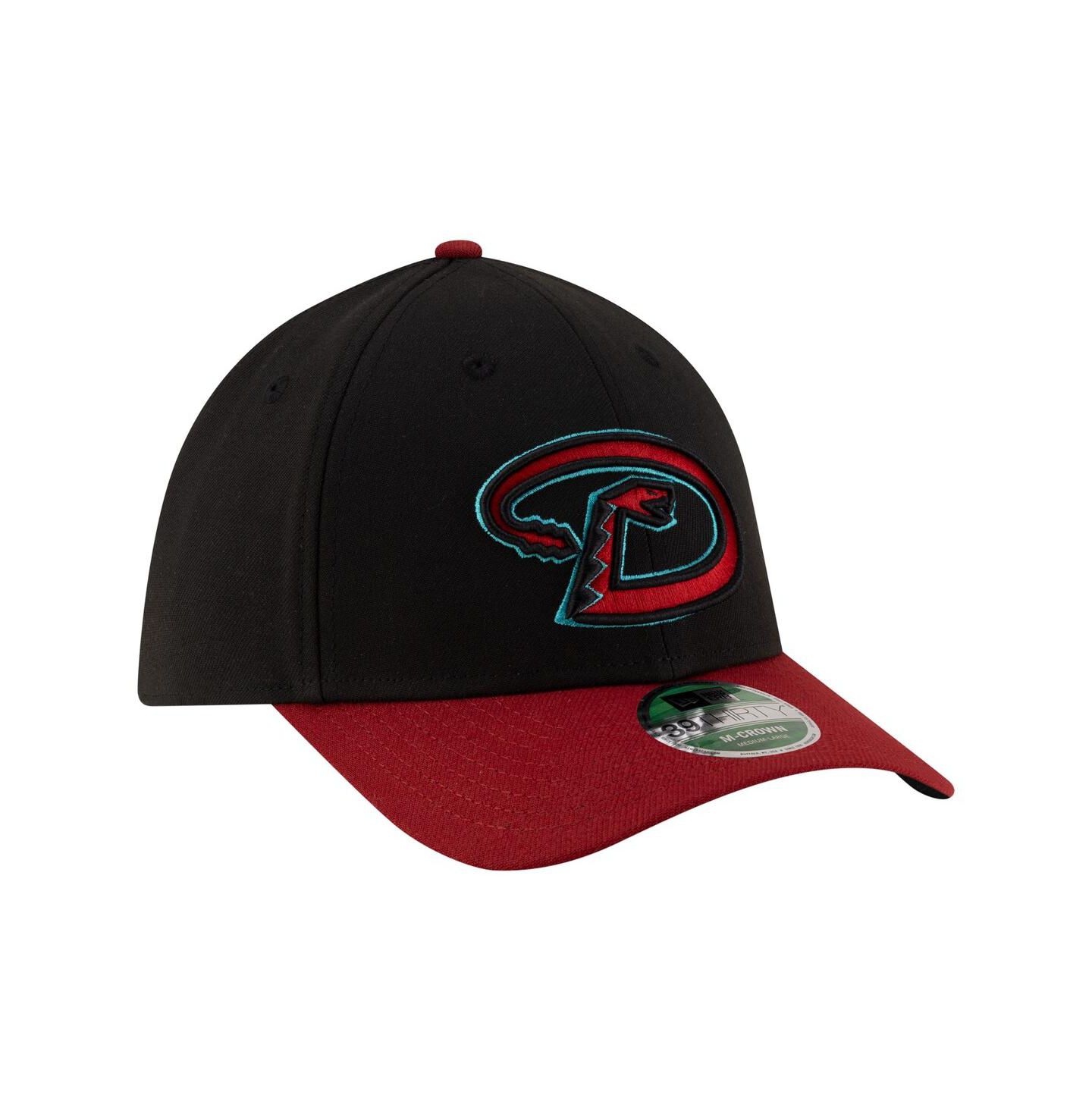 Мужская кепка New Era Black Arizona Diamondbacks Player Replica 39THIRTY M-Crown Flex Hat — фото 3