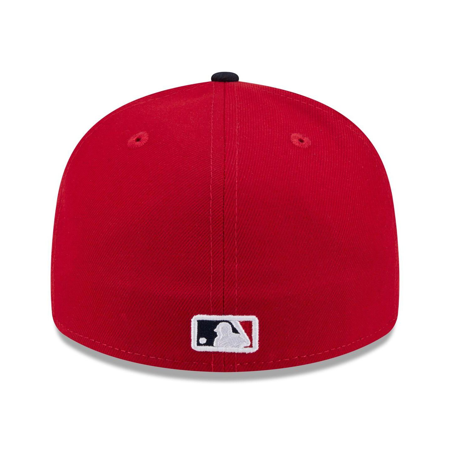 Мужская кепка New Era Red/Navy Boston Red Sox 2026 Spring Training Low Profile 59FIFTY Fitted Hat — фото 4