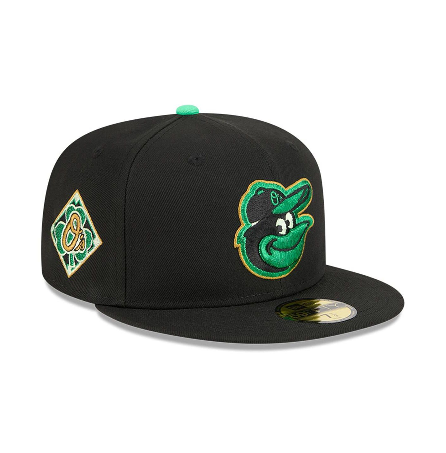 Мужская кепка New Era Black Baltimore Orioles 2026 St. Patrick's Day 59FIFTY Fitted Hat — фото 1