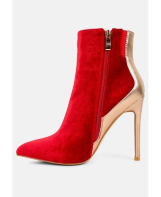 SLADE Womens Metallic Highlight High Heeled Ankle Boots