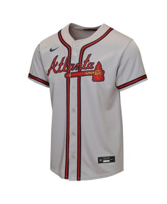 Big Boys and Girls Ronald Acu&ntilde;a Jr. Gray Atlanta Braves Road Replica Jersey