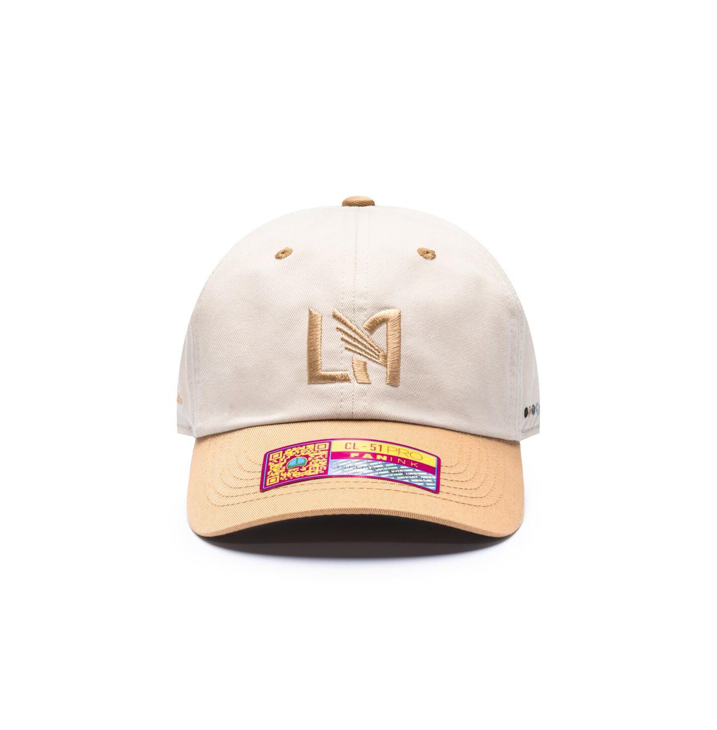 Кепка Fan Ink Tan/Gold Lafc Ocean Drive Adjustable Hat — фото 2