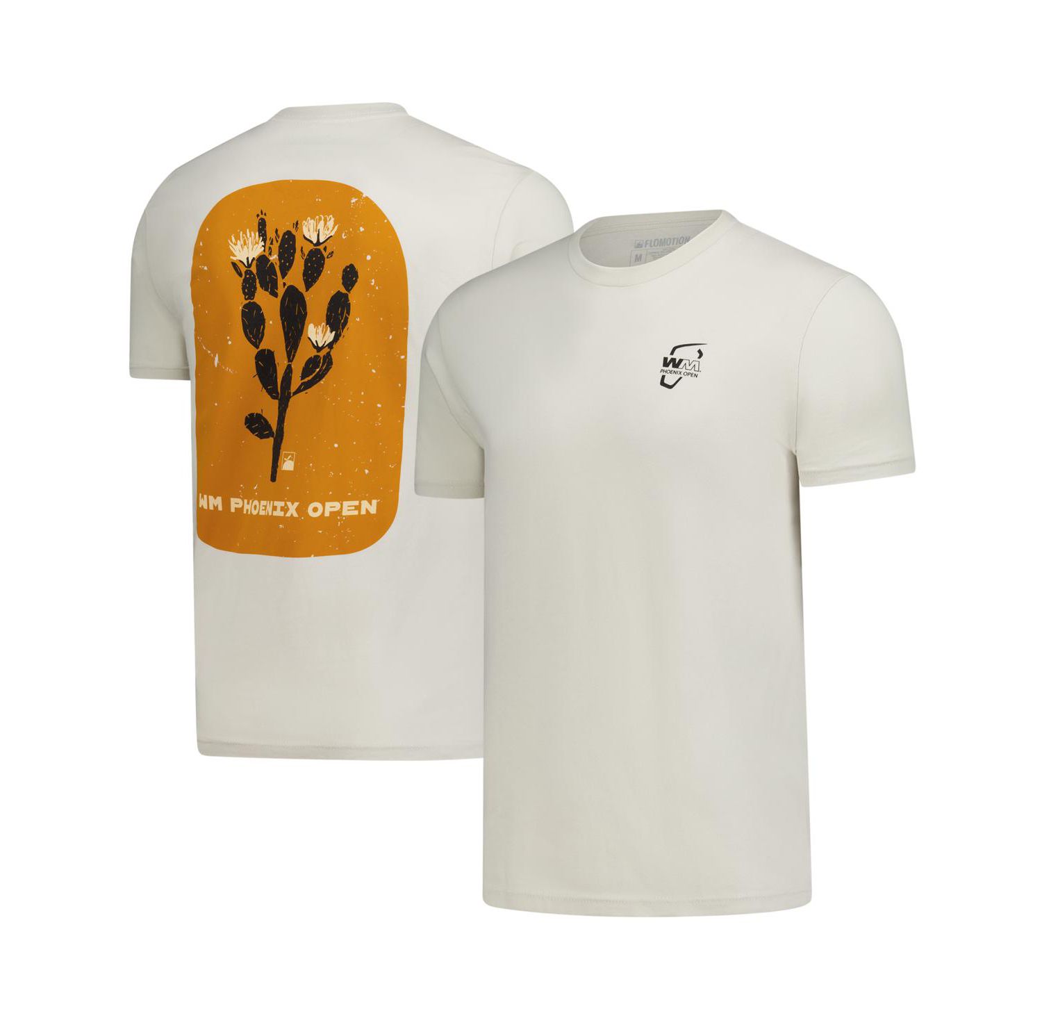Men's and Women's Tan WM Phoenix Open Desert Flower T-Shirt
