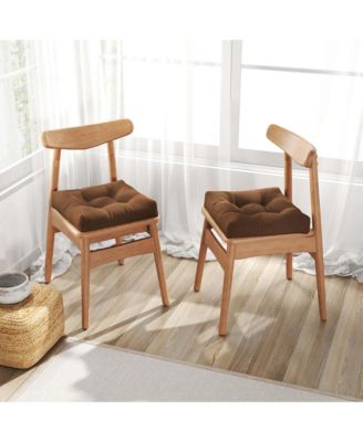 2PCS 21'' x 21'' Patio Chair Seat Cushion Pads Indoor/Outdoor