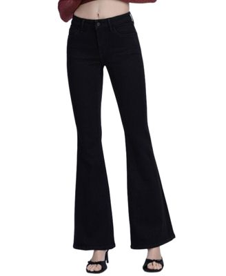 Women's Mid Rise Seamless Waistband Flare Jeans