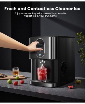 Countertop Nugget Ice Maker with Dispenser, 44 lbs. Daily Capacity