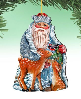 Winter Treasure Wooden Christmas Ornament, Set of 2