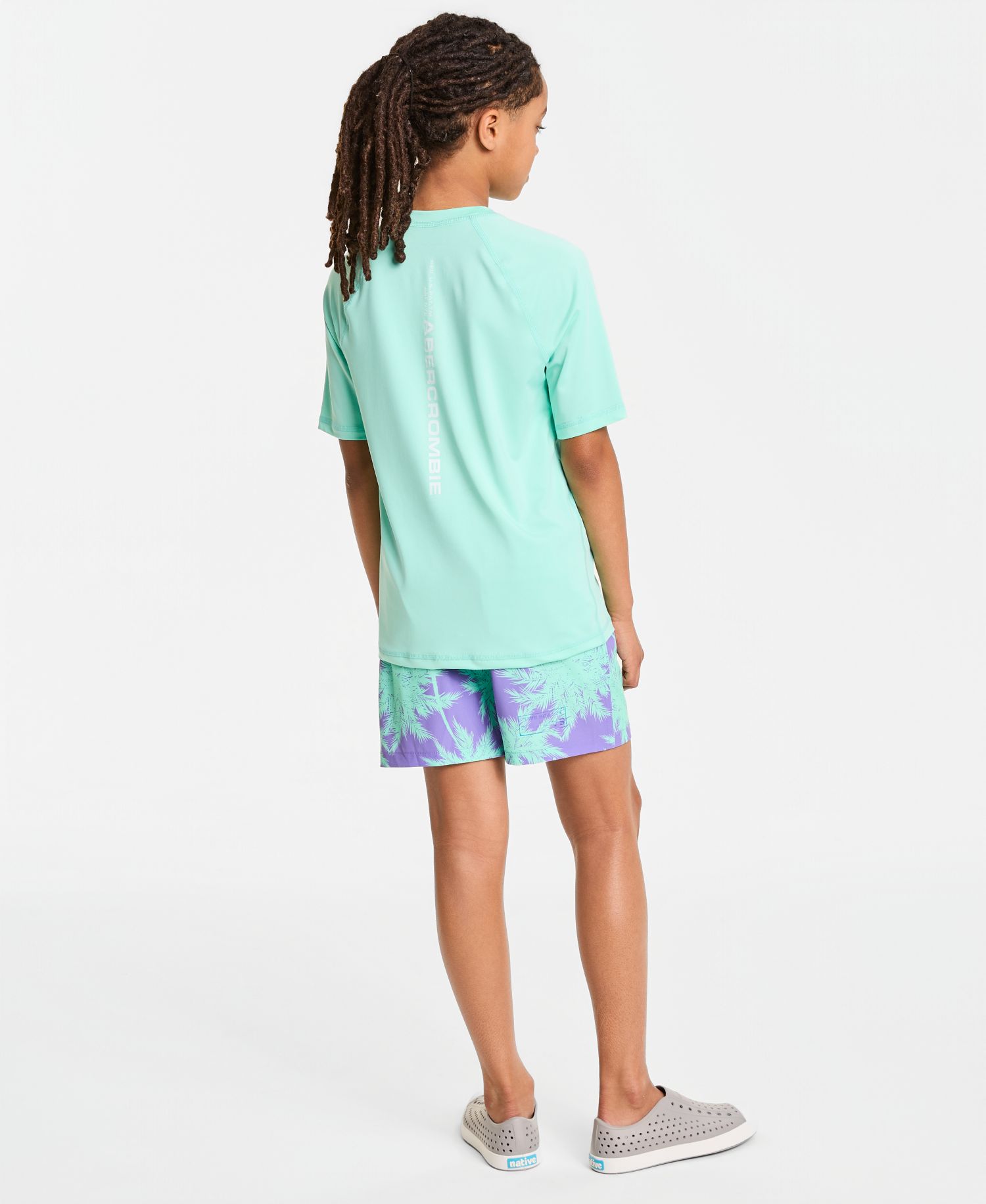 Boys' Printed Swim Trunks