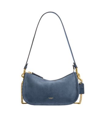 COACH Waverly Small Suede Shoulder Bag - Macy