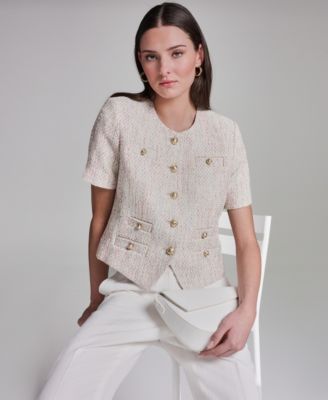 Women's Short-Sleeve Crewneck Jacket