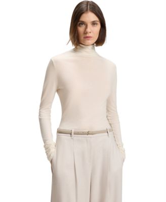 BOSS by Women's High-Neck Top In Soft Jersey