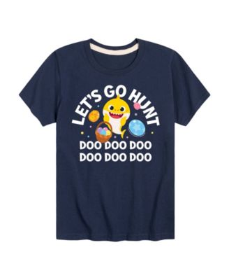 Hybrid Boys Toddler 2T-5T Baby Shark Lets Go Hunt Short-Sleeve Graphic T-Shirt - Navy 25$
