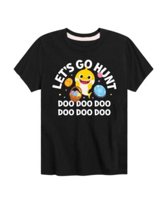 Hybrid Boys Toddler 2T-5T Baby Shark Lets Go Hunt Short-Sleeve Graphic T-Shirt - Black 25$