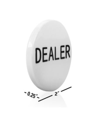 5 packs 2" Casino Texas Hold em Poker Game Dealer Puck for Gambling Card Games,Texas Hold