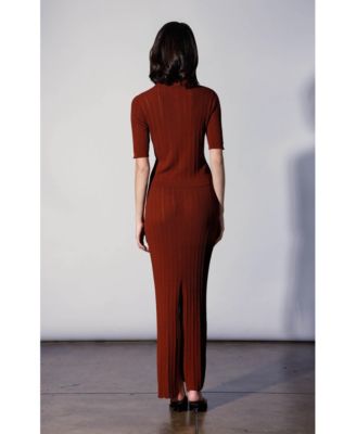 Women's Preston Rope Rib Knit Henley Top