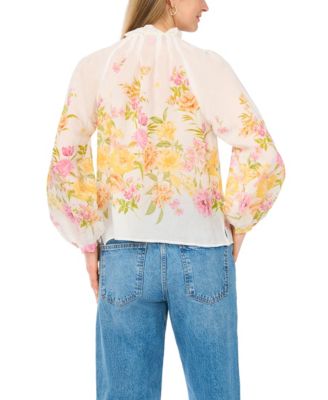 Women's Raglan-Sleeve Button-Down Top