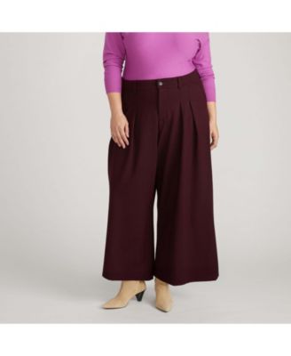 Plus Size Palais Wide Leg Ponte Pants