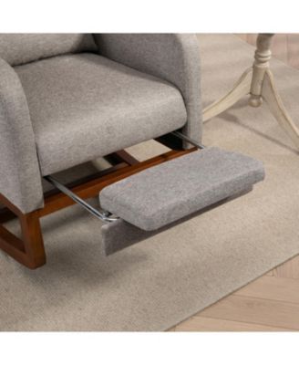 Modern Rocking Chair with Footrest