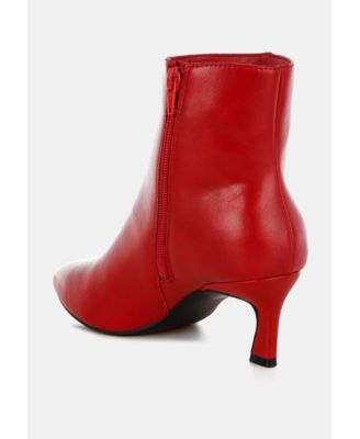 Womens Migelo Faux Leather Ankle Boots Women
