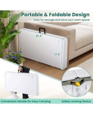 4 Player Game Card Folding Mahjong Table with Cup Holders