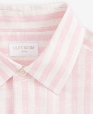 Men's Long-Sleeve Lino Stripe Linen Shirt