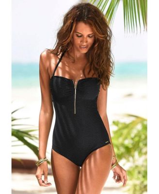 Women's Bandeau One Piece Swimsuit Bra Sizing