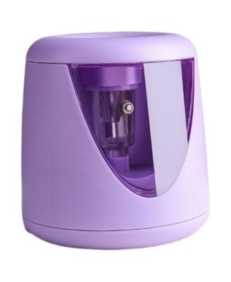 Electric Pencil Sharpeners Stationery, Super Fast Sharpening with Shavings Box for 6-8mm Pencils, Battery Powered