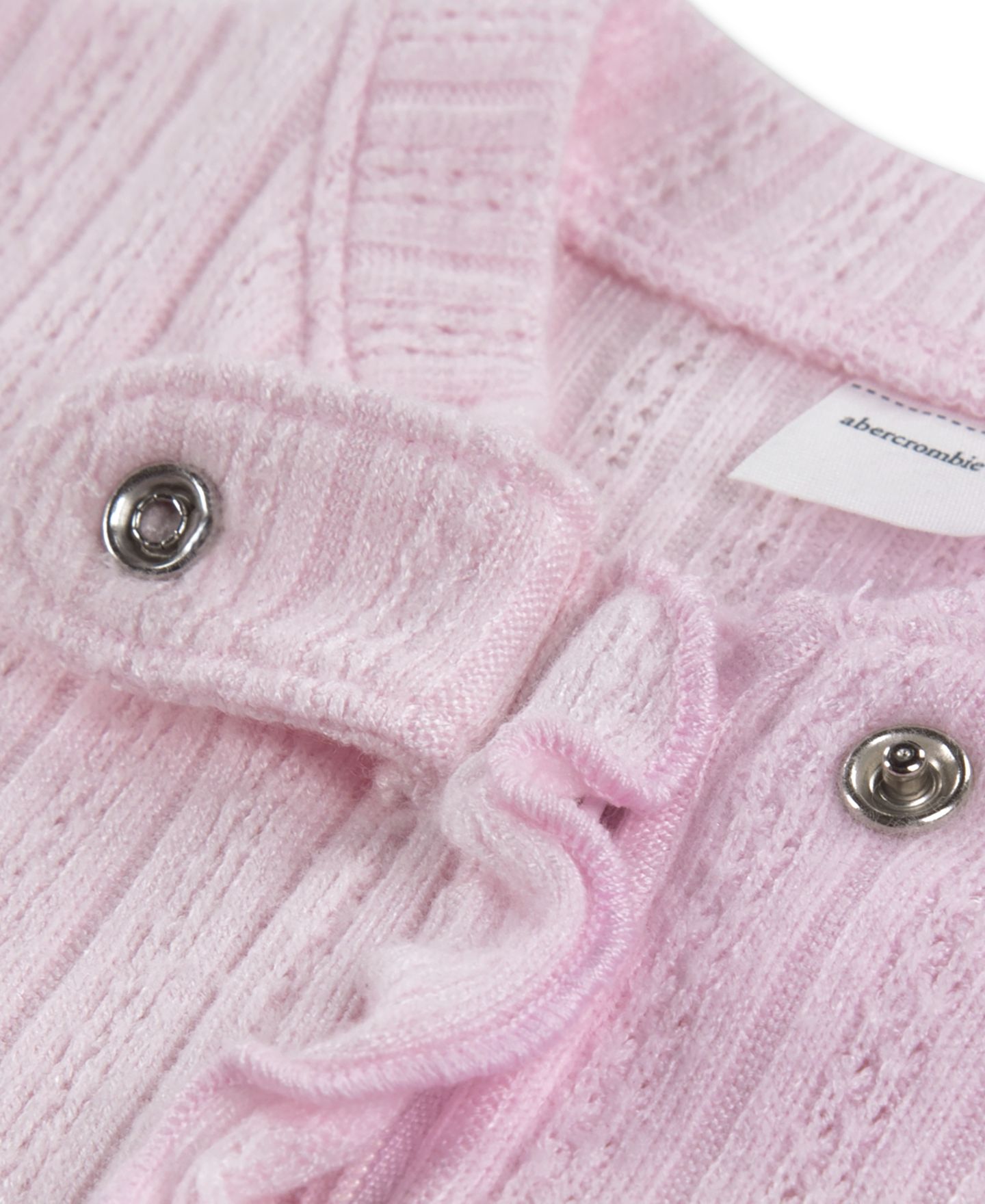 Детский комбинезон с ножками abercrombie kids из ткани пуантель, для девочки, цвет: Розовый — фото 4