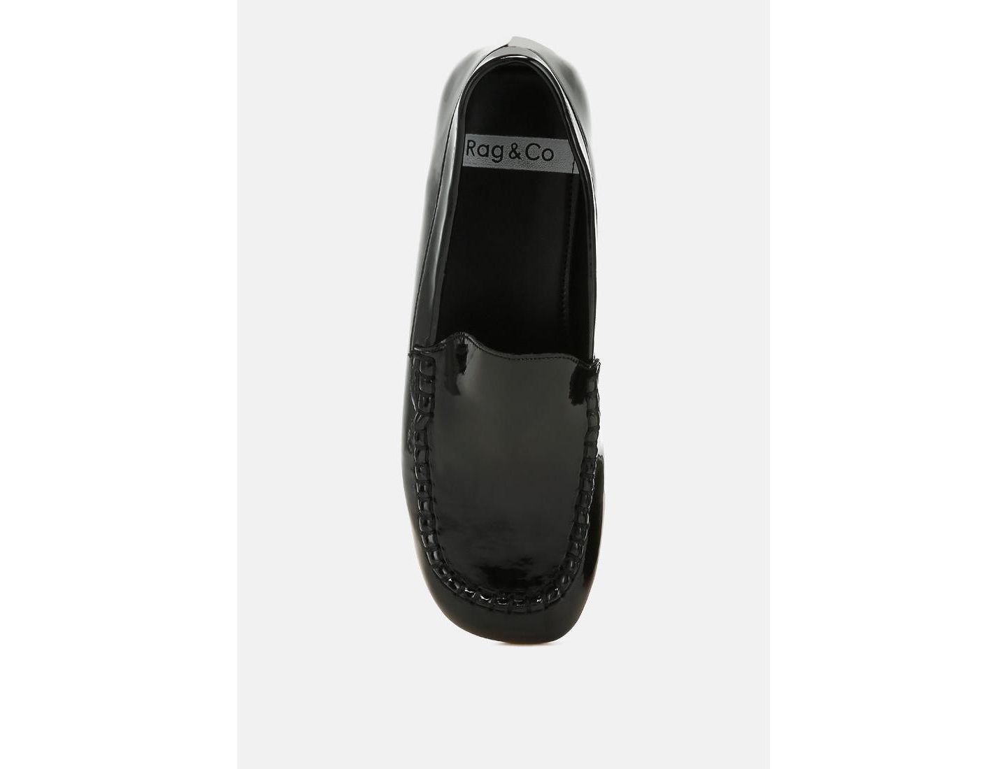 Женские туфли Rag & Co Dama Patent Pleather, цвет: Чёрный лаковый — фото 4