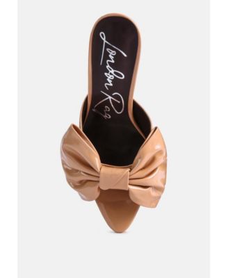 My time bow embellished stiletto sandal