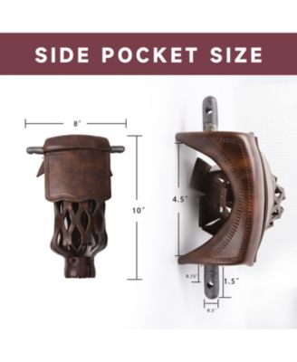 Set of 6 Heavy Duty PU Leather Billiard Pool Table Pockets, Pool Table Accessories