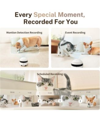 ROLA Mini Smart Companion Robot with 2K Camera, Two-Way Audio & Night Vision