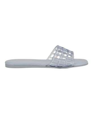 Calvin Klein‎ Unisex Slide Sandals White Size 10M Casual Summer Calvin Klein White Sandals for Men for sale | eBay main image 4