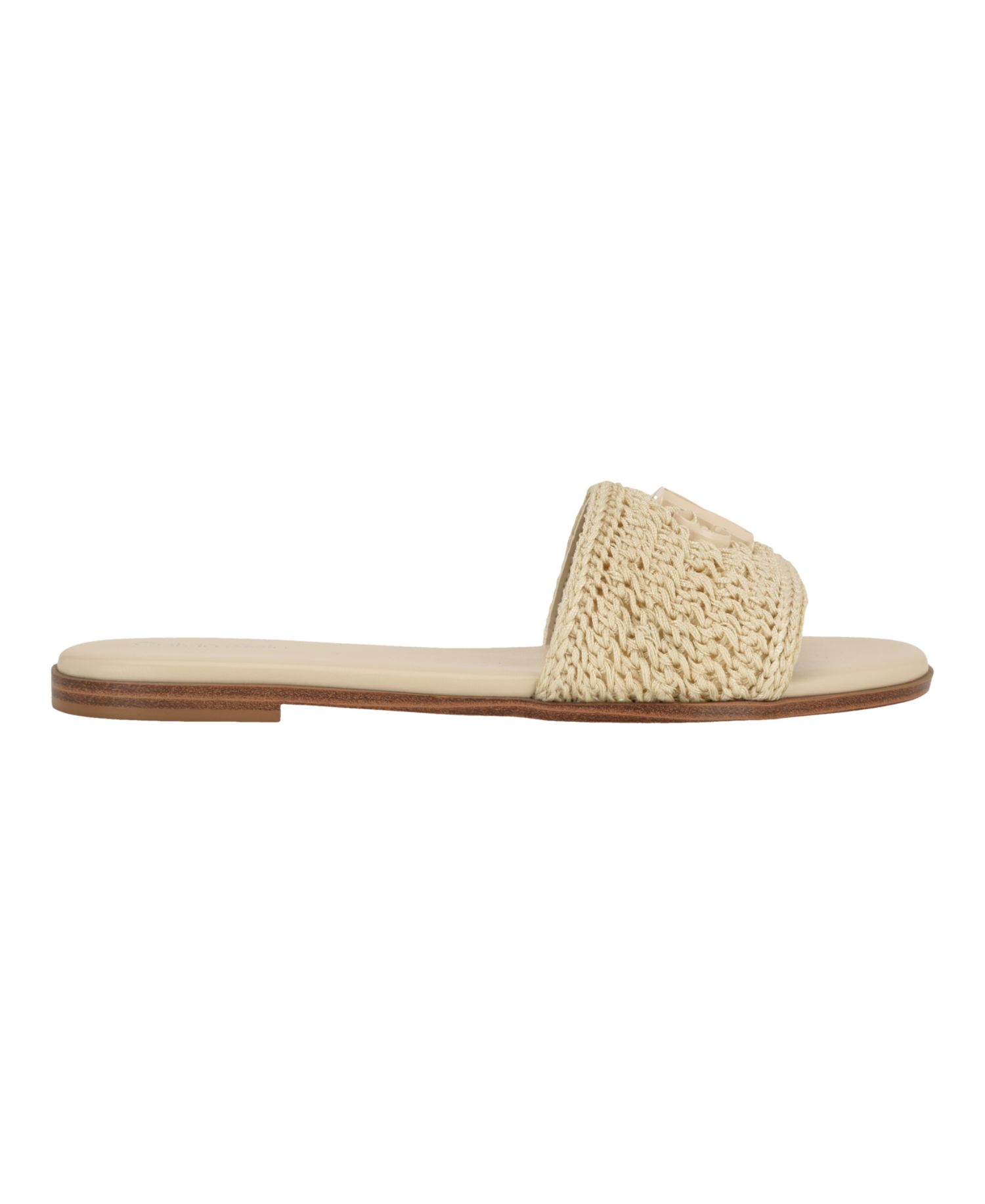 Women's Kamine Woven Logo Flat Slip-On Sandals