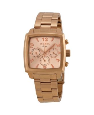 Women's 12102 Angel Quartz Rose Gold Dial Watch