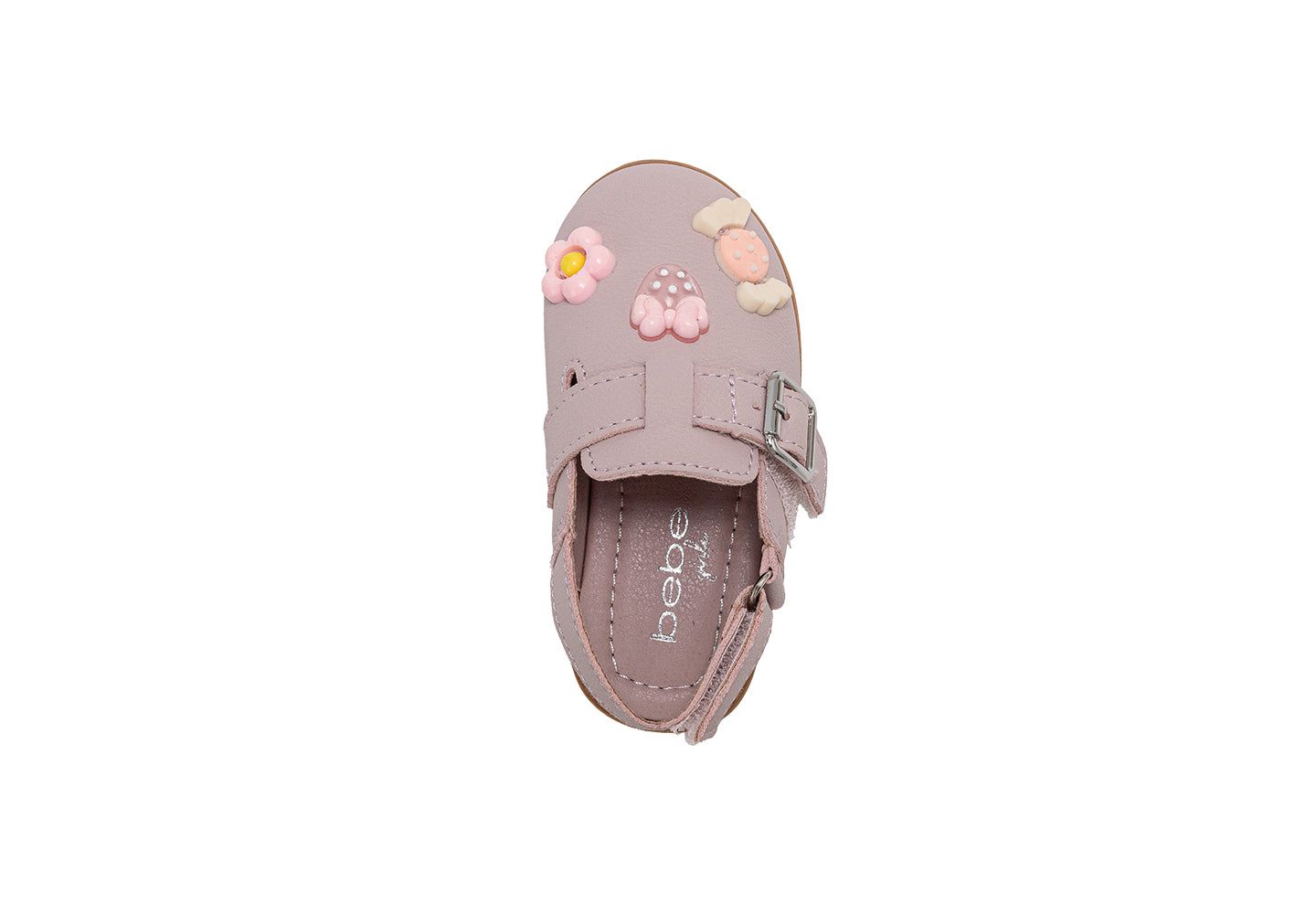 Сандалии Bebe Fashion Mule Sandals - Dressy Shoes with Playful Charm Details для девочек, цвет: Пудровый — фото 6