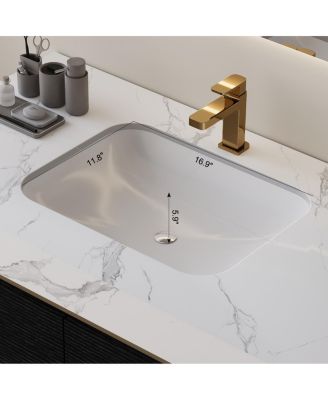 35.4" Modern Sintered Stone Bathroom Vanity, Free-Standing or Wall-Mounted, 4 Soft-Close Drawers, Undermount Sink