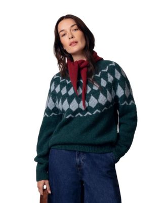 Women's Lofty Diamond Yoke Sweater