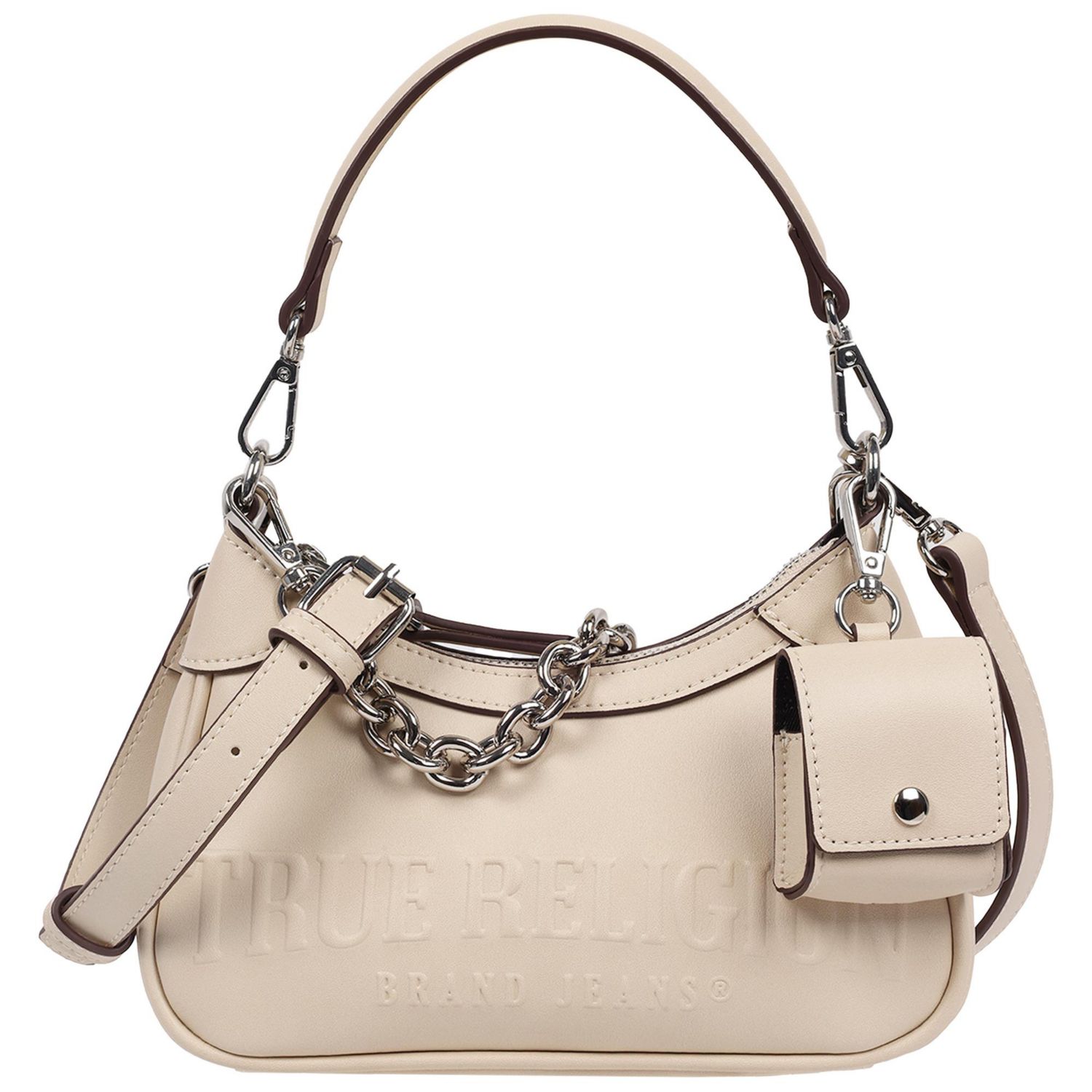 Women's Trapunto Logo Zip-Top Hobo
