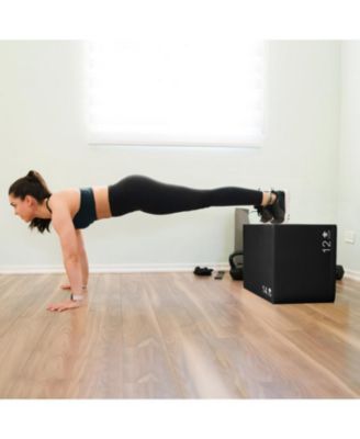 3-in-1 Foam Plyometric Box with 3 Heights and Easy-to-Clean PU Cover-16 Inches