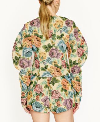 Women's Cambria Floral Zipper-Front Jacket